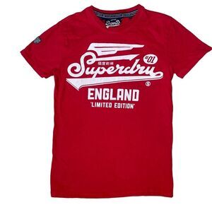 Lord & Taylor Superdry England edition 2016 red/white T-shirt SZ XS
